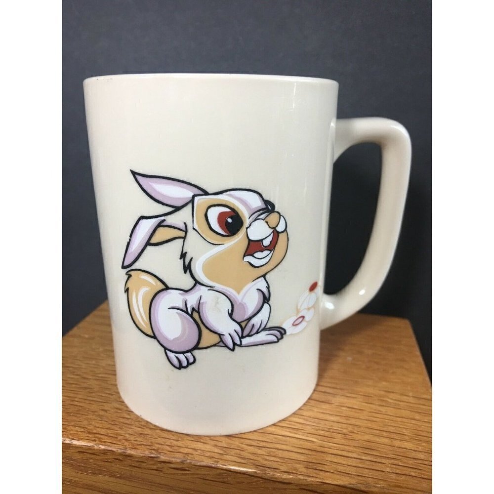 Vintage THUMPER Coffee Mug Tea Cup Collectible Disney Bambi 12oz
